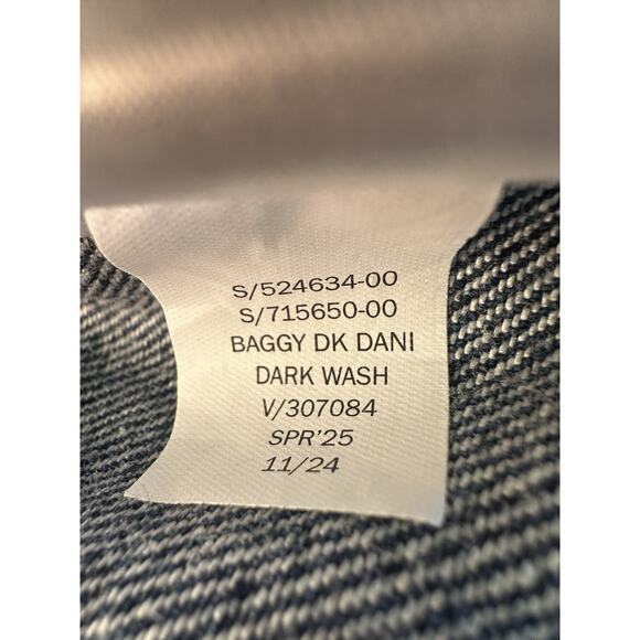 Gap Denim Baggy Wide Leg Dani Jeans 90's Grunge Women's 12/31s 12 31 Short 2025 - Picture 11 of 11